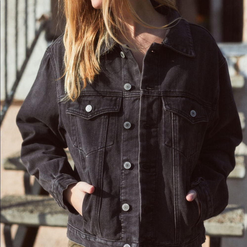 brandy Melville black jean jacket